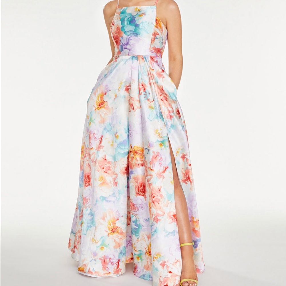 Crystal Doll Junior’s Floral Gown